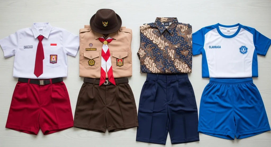 jadwal seragam sd negeri