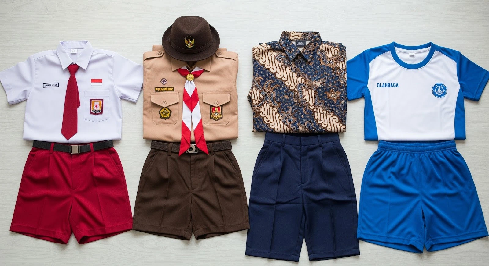 jadwal seragam sd negeri